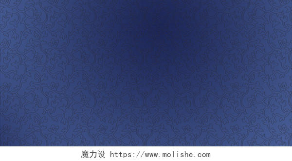 蓝色渐变古风纹理中国风花朵纹理复古底纹展板背景
